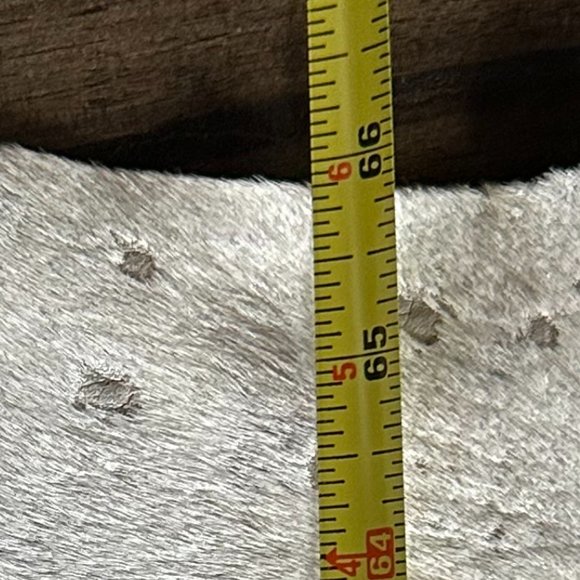 Beautiful Gray Hair on Hide Leather Cowhide Rug - NWOT - Picture 5 of 13